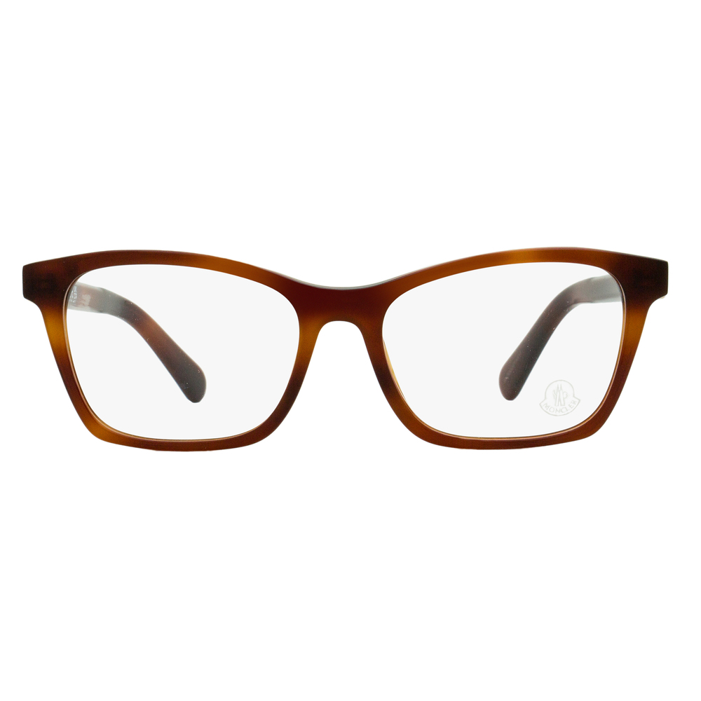 Moncler Rectangular Eyeglasses ML5168 054 Red Havana 53mm - Picture 2 of 3